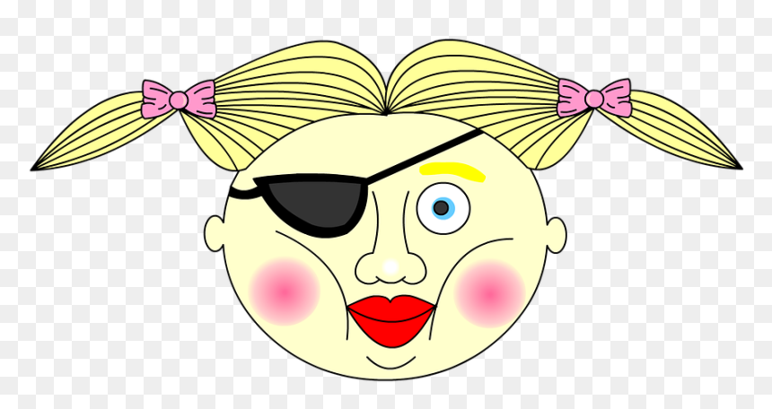 Ugly Pirate Girl, HD Png Download - pirate face png