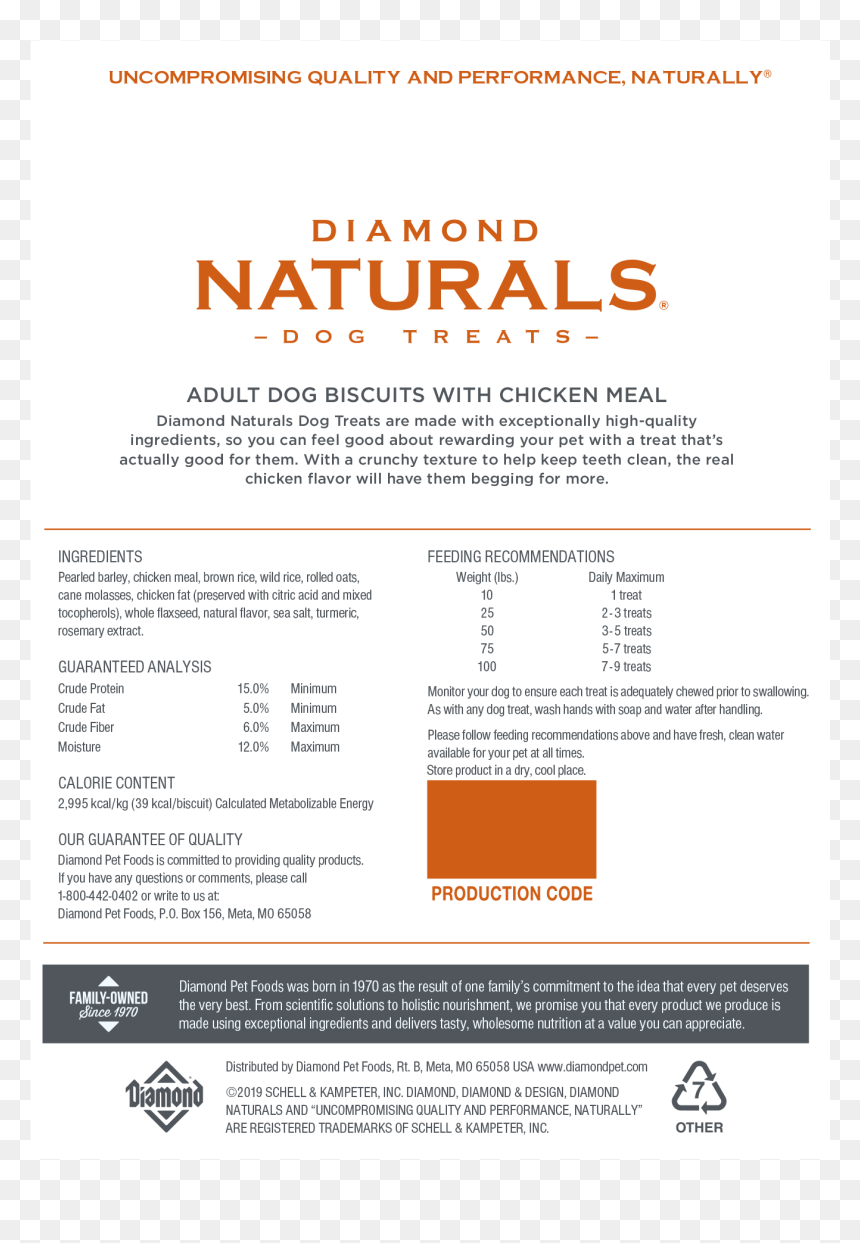 Diamond Naturals Large Breed, HD Png Download - dog biscuit png