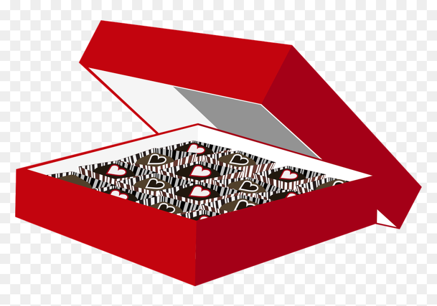 Box Of Chocolates Graphic, HD Png Download - chocolate box png