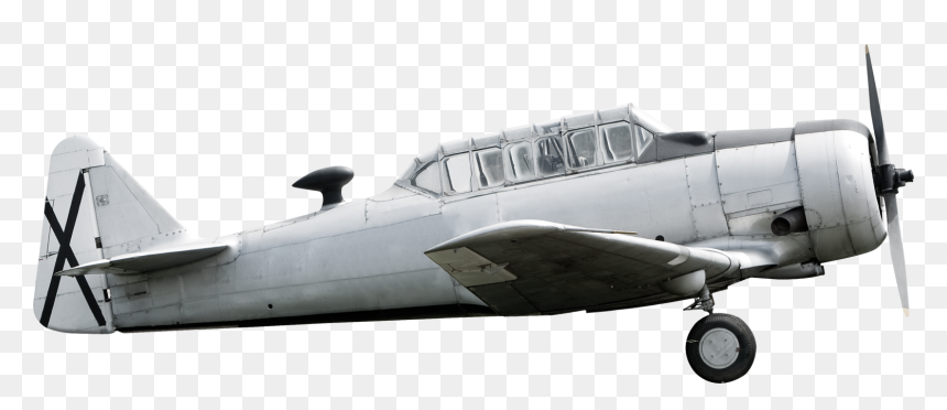 Old Fighter Airplane, HD Png Download - black airplane png