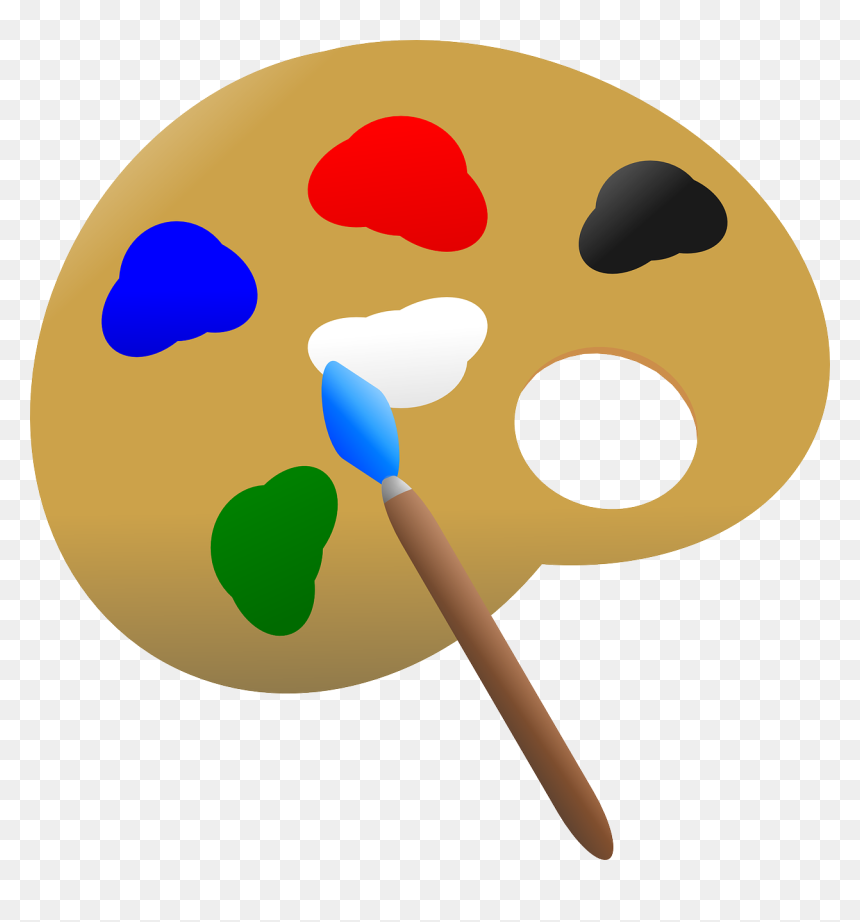 Paleta De Colores Png, Transparent Png - painters pallet png