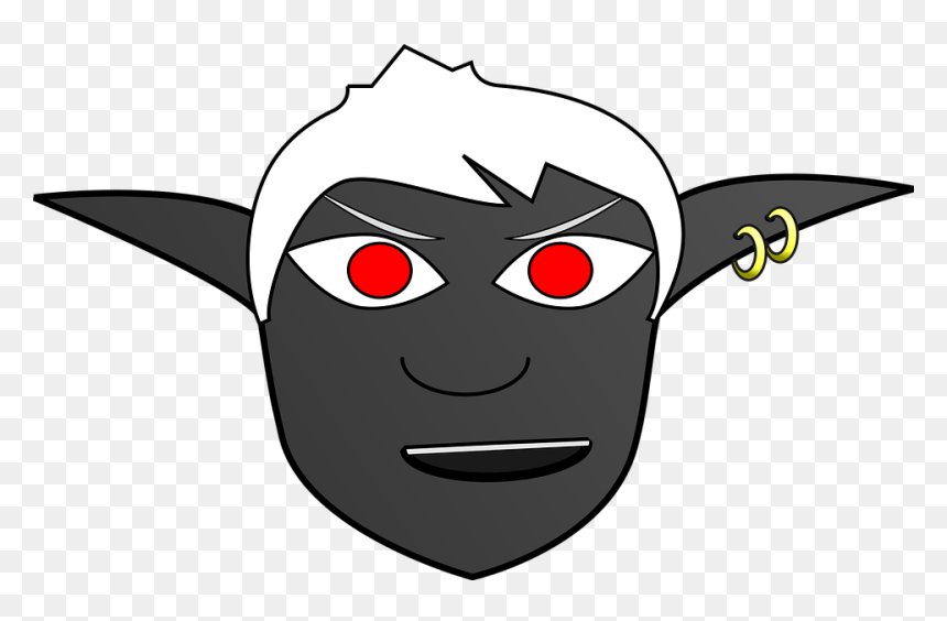 Elf Head Png, Transparent Png - night elf png