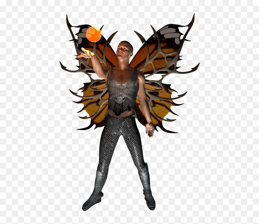 Fantasia De Borboleta Para Homem, HD Png Download - night elf png
