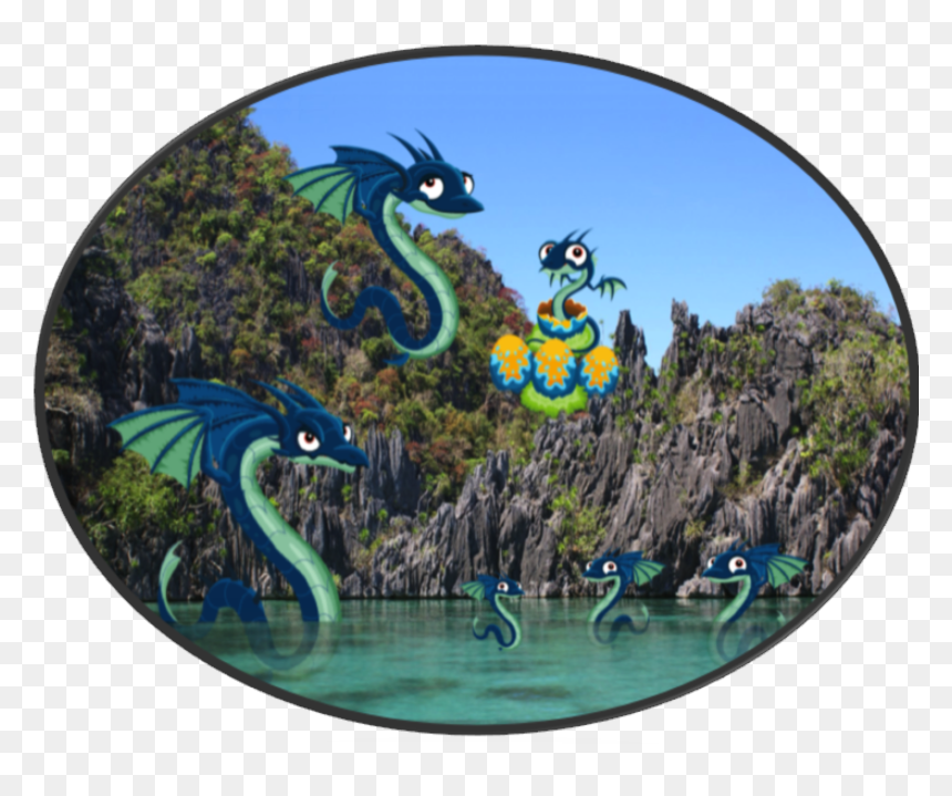 Ocean, HD Png Download - water dragon png