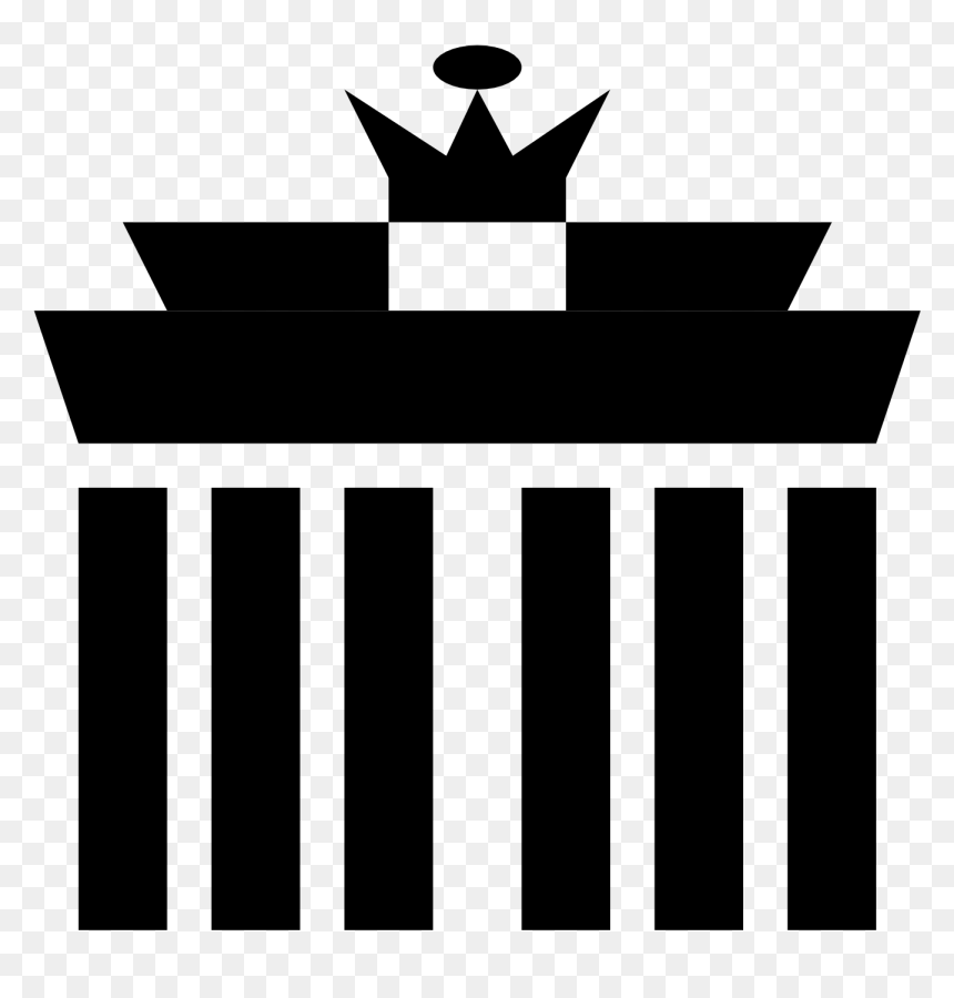Silhouette, HD Png Download - brandenburg gate png