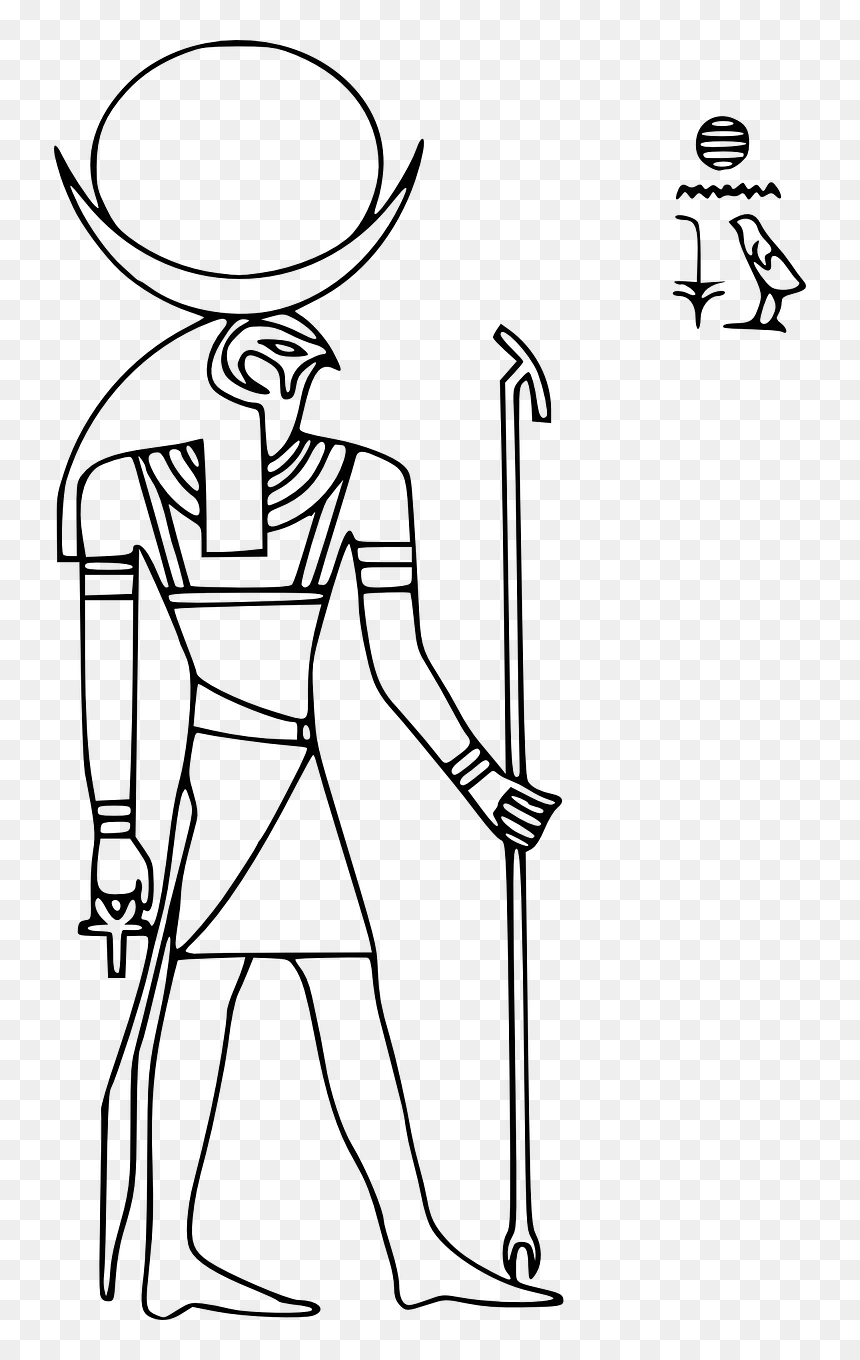 Khonsu Clip Art, HD Png Download - egyptian hieroglyphics png