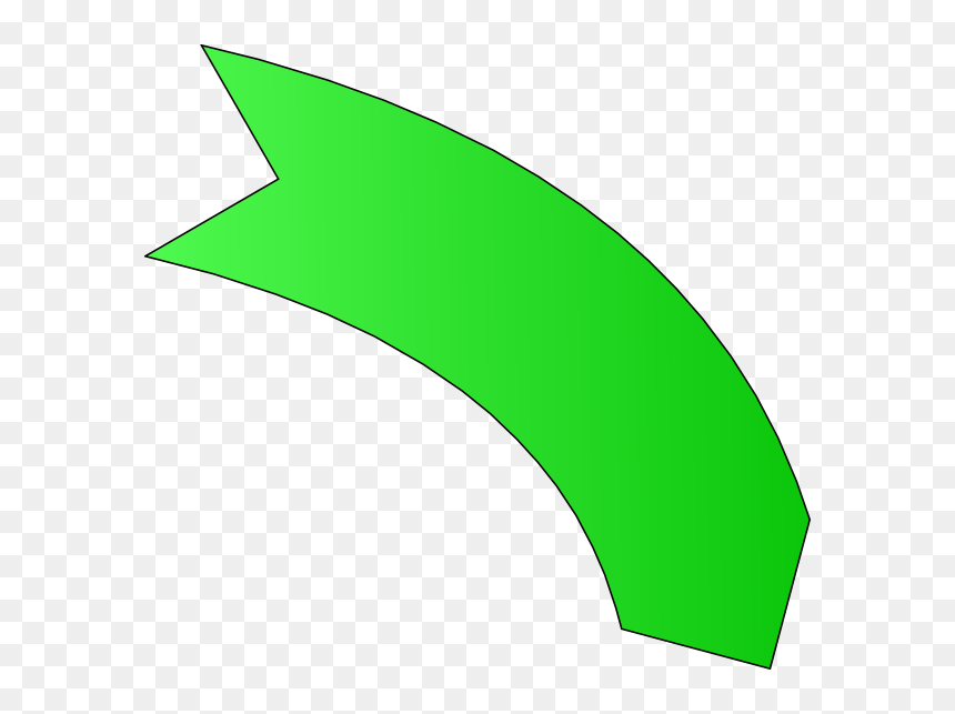 Clip Art, HD Png Download - green curved arrow png