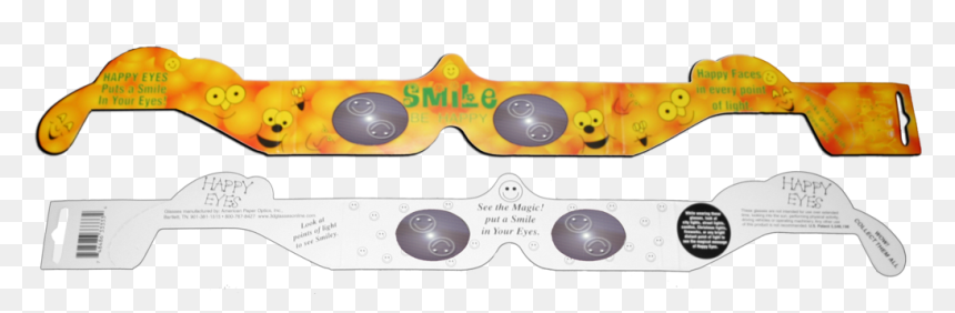 Diffraction Glasses Happy Face, HD Png Download - happy cartoon eyes png