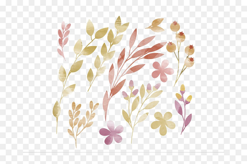 Motif, HD Png Download - watercolor plant png