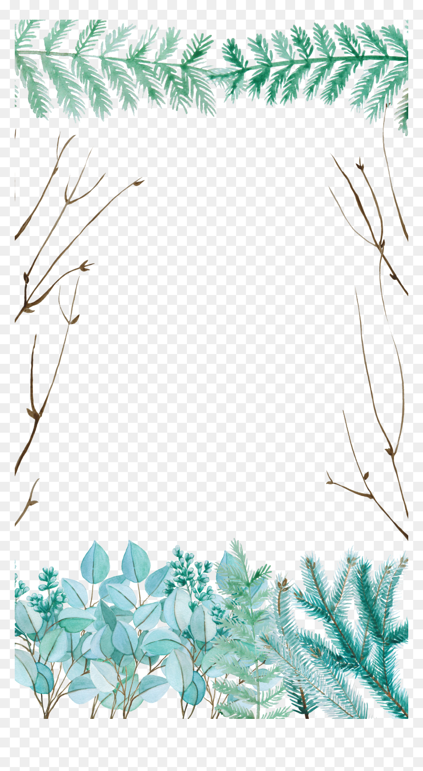 Pine, HD Png Download - watercolor plant png