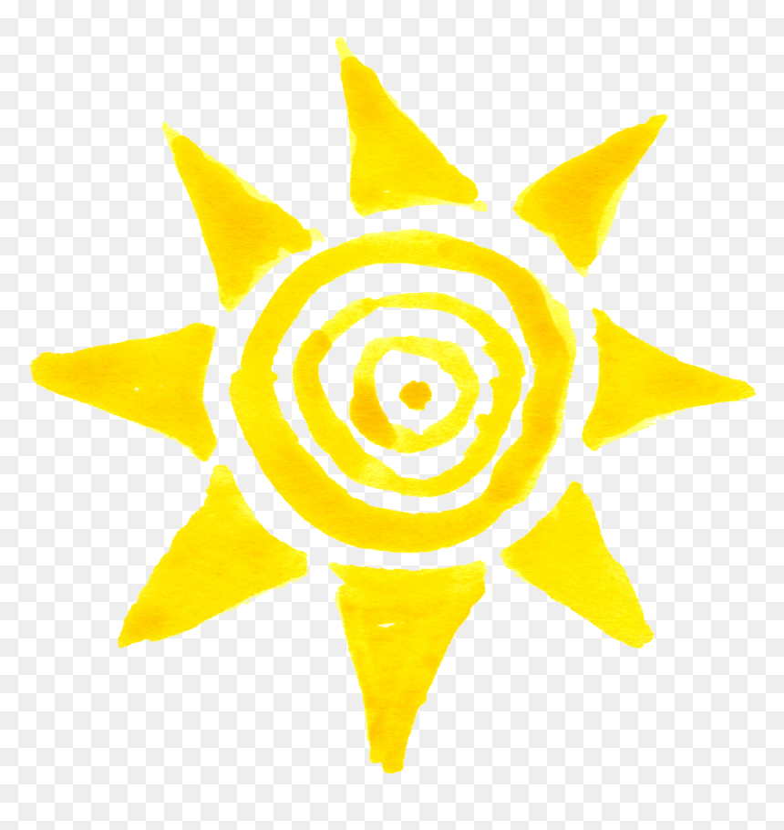 خورشید Png, Transparent Png - watercolor sun png