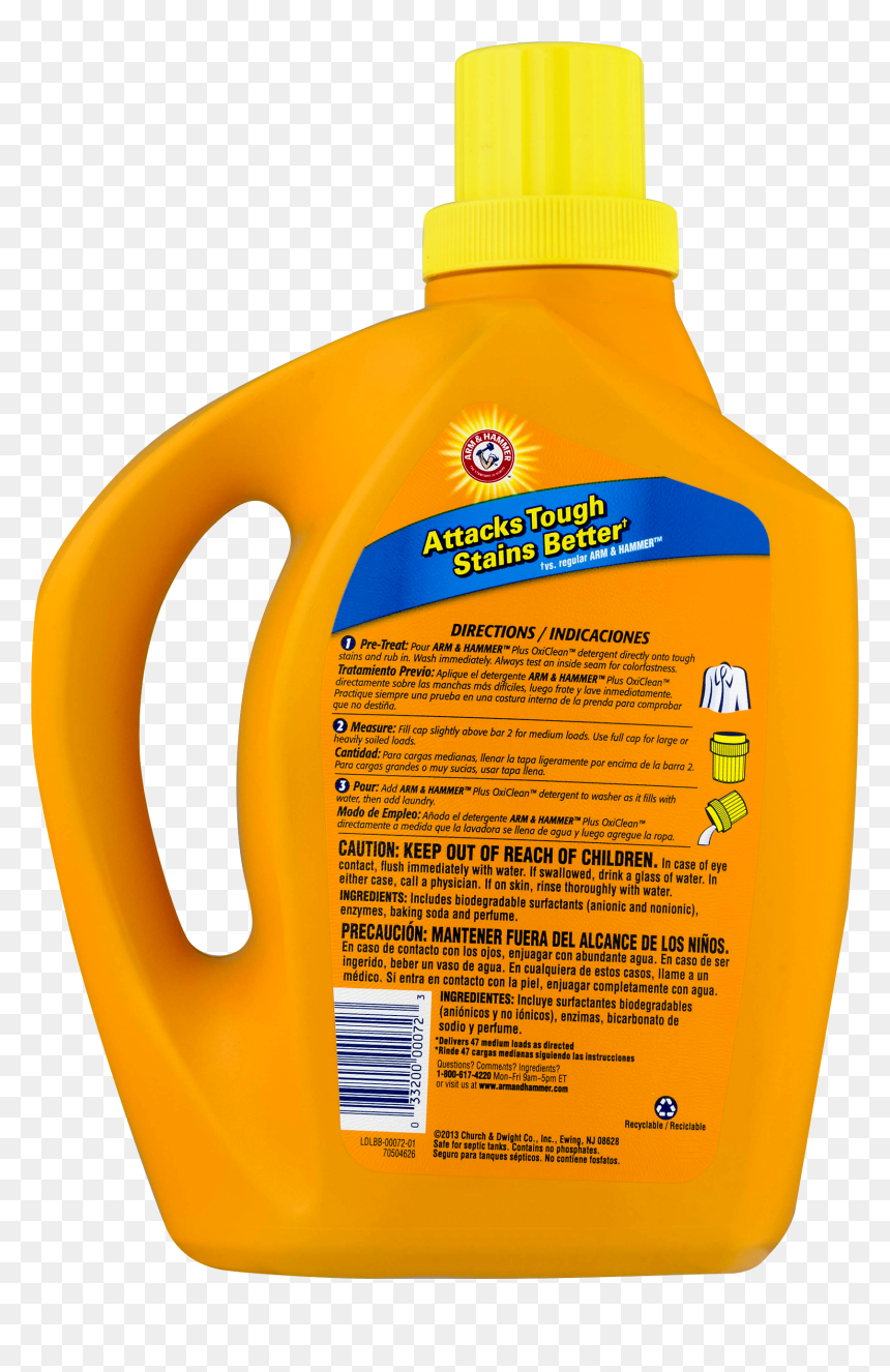 Plastic Bottle, HD Png Download - oxiclean png