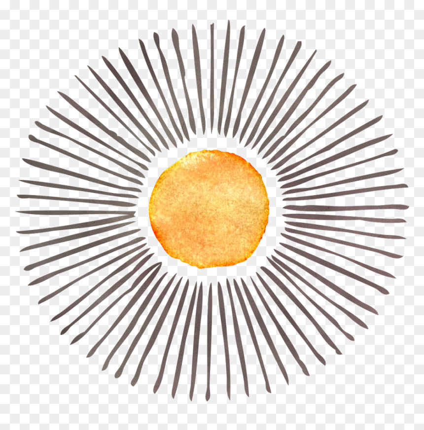 Circle, HD Png Download - watercolor sun png