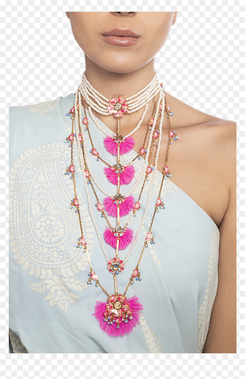 Necklace, HD Png Download - flower chain png