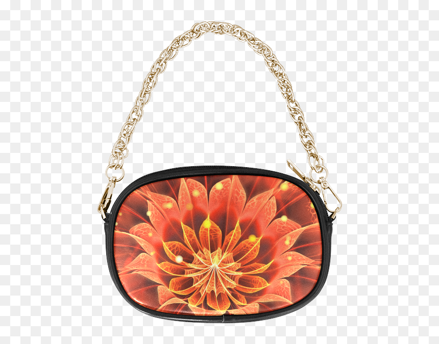 Gold Star Black Purse, HD Png Download - flower chain png