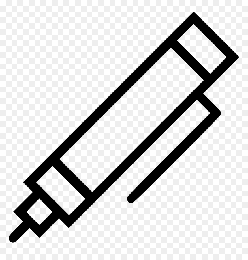 Pencil Tool Icon, HD Png Download - black marker png