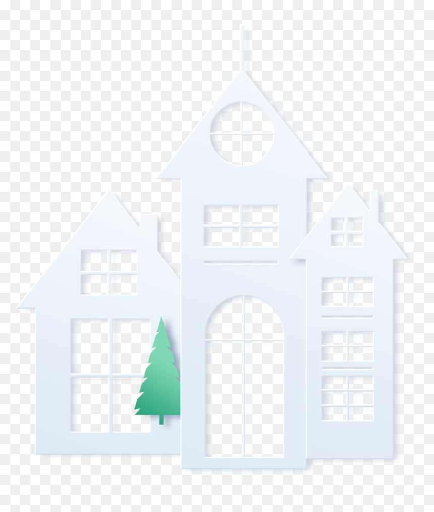 House, HD Png Download - cartoon paper png