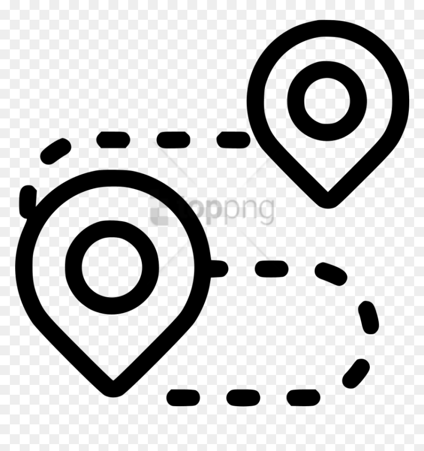 Travel Icon Png Free, Transparent Png - black marker png