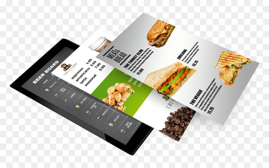 Flyer, HD Png Download - menu board png