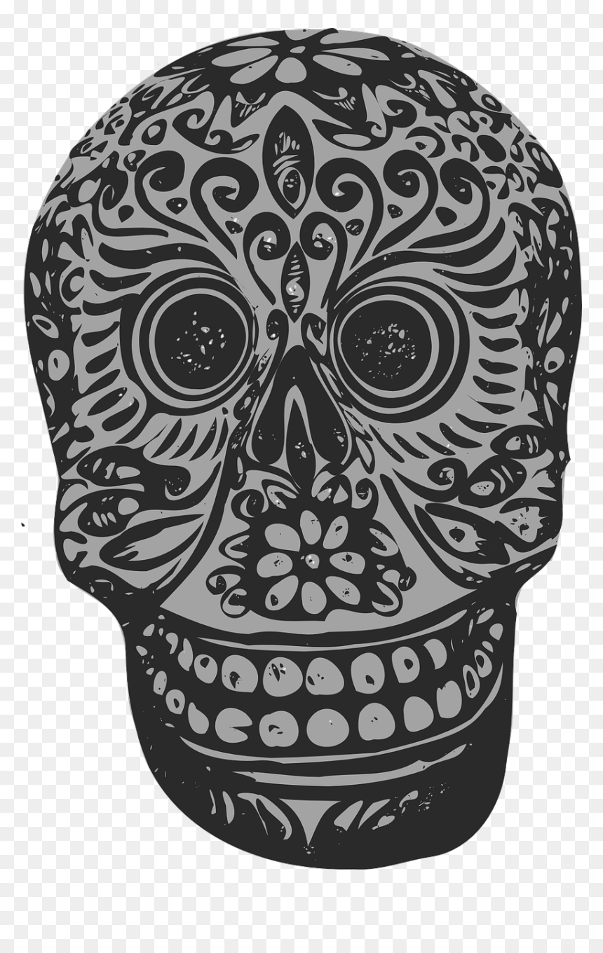 Mexican Skull Art, HD Png Download - sugar skulls png