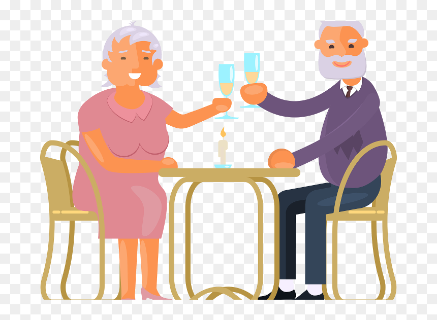 Elderly Birthday Cartoon, HD Png Download - happy retirement png