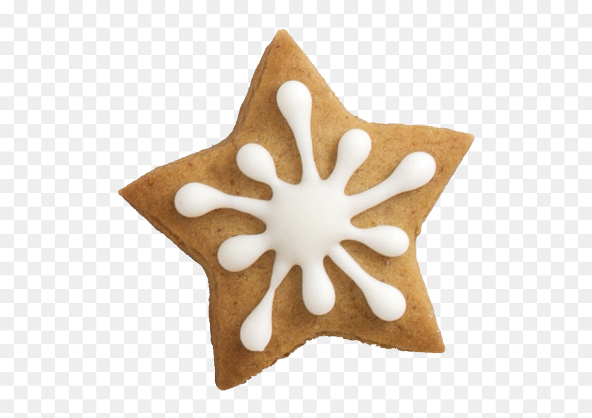 Christmas Cookie Star Png, Transparent Png - gingerbread cookie png