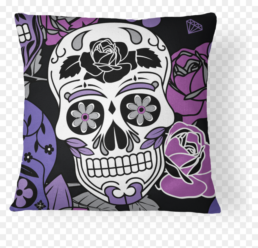 Cushion, HD Png Download - sugar skulls png