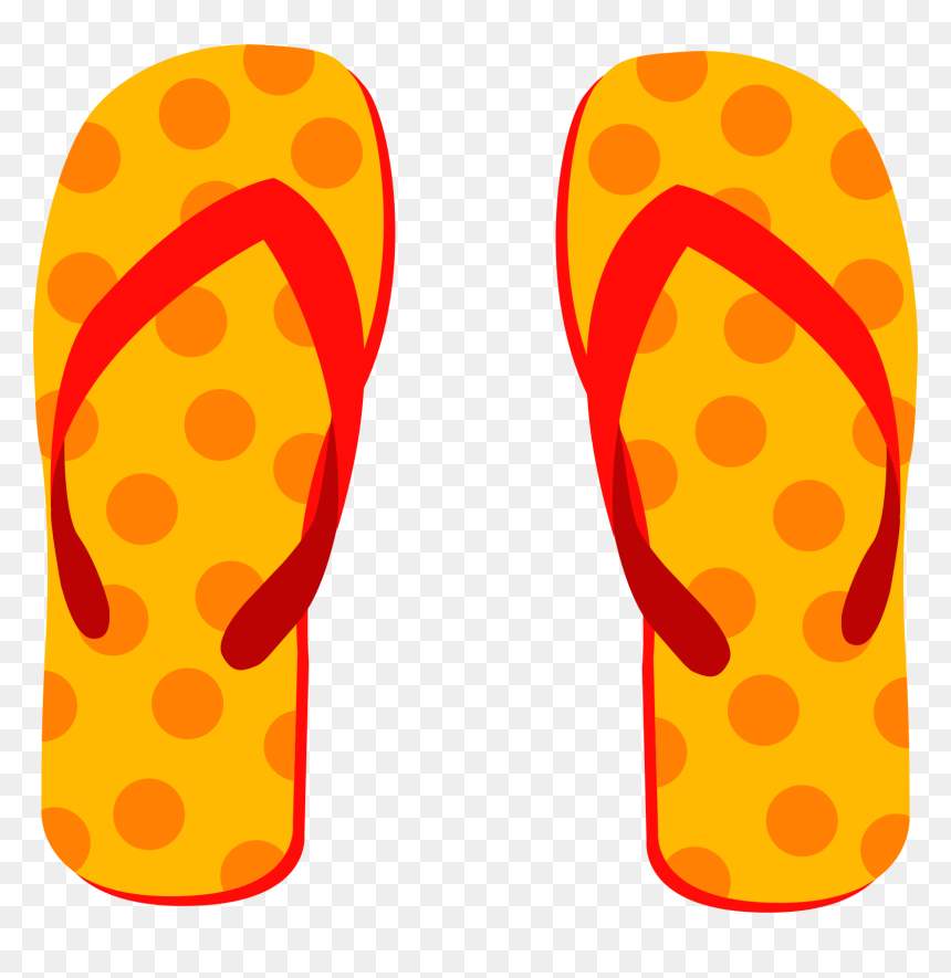Flipflops Clipart, HD Png Download - beach clip art png