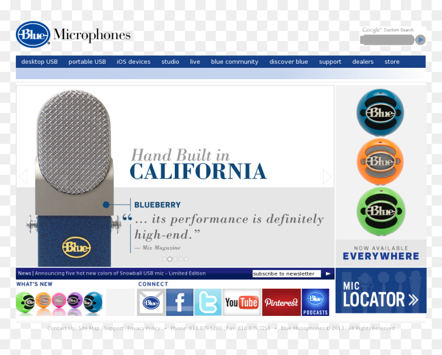 Web Page, HD Png Download - blue snowball mic png