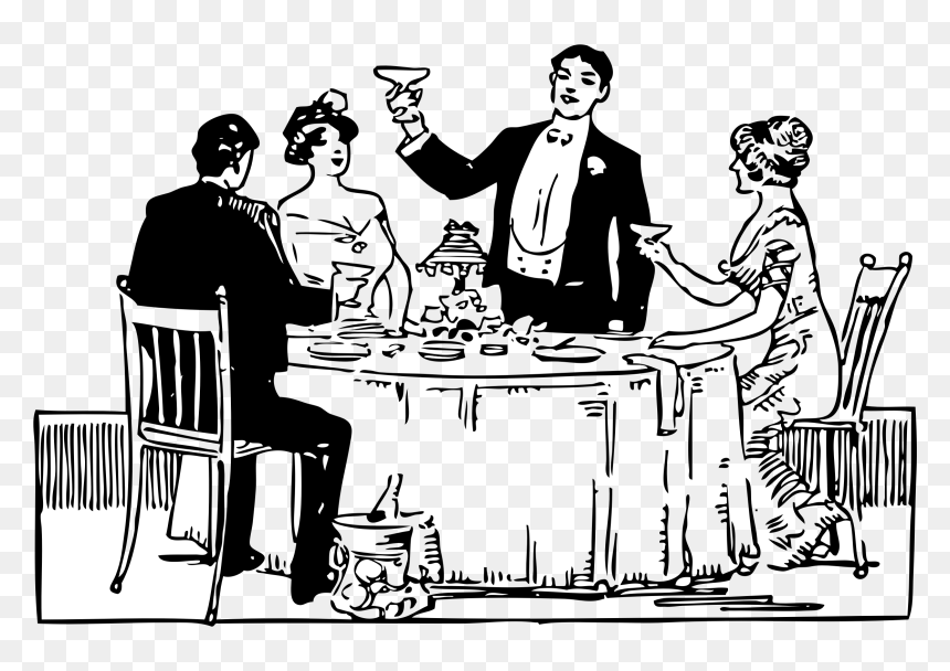 Inspector Calls Act 2, HD Png Download - party table png