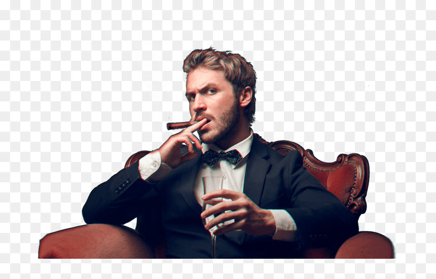 Men With Cigar, HD Png Download - barney stinson png