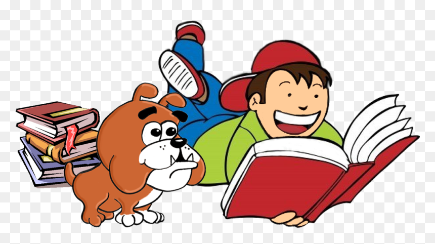 Student Reading Clipart, HD Png Download - cartoon books png