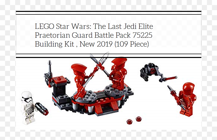 Lego Praetorian Guard Battle Pack, HD Png Download - star wars lego png