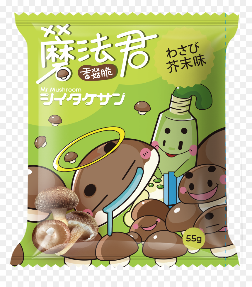 Cartoon, HD Png Download - shiitake mushroom png