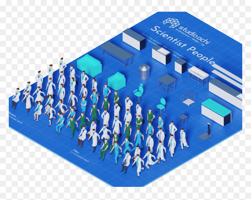 Electric Blue, HD Png Download - 3d people png