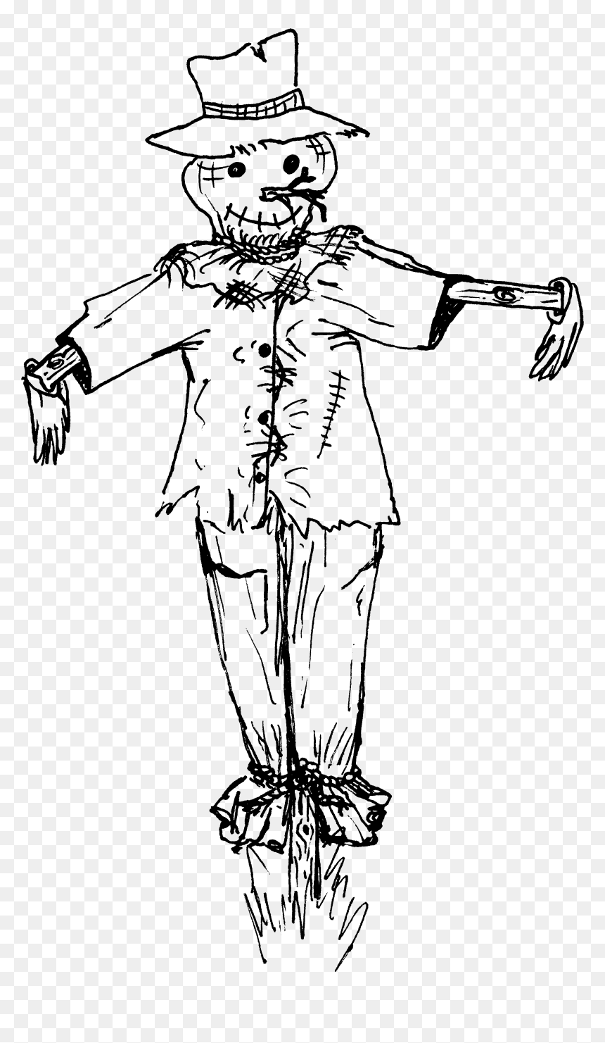 Line Art, HD Png Download - scarecrow batman png