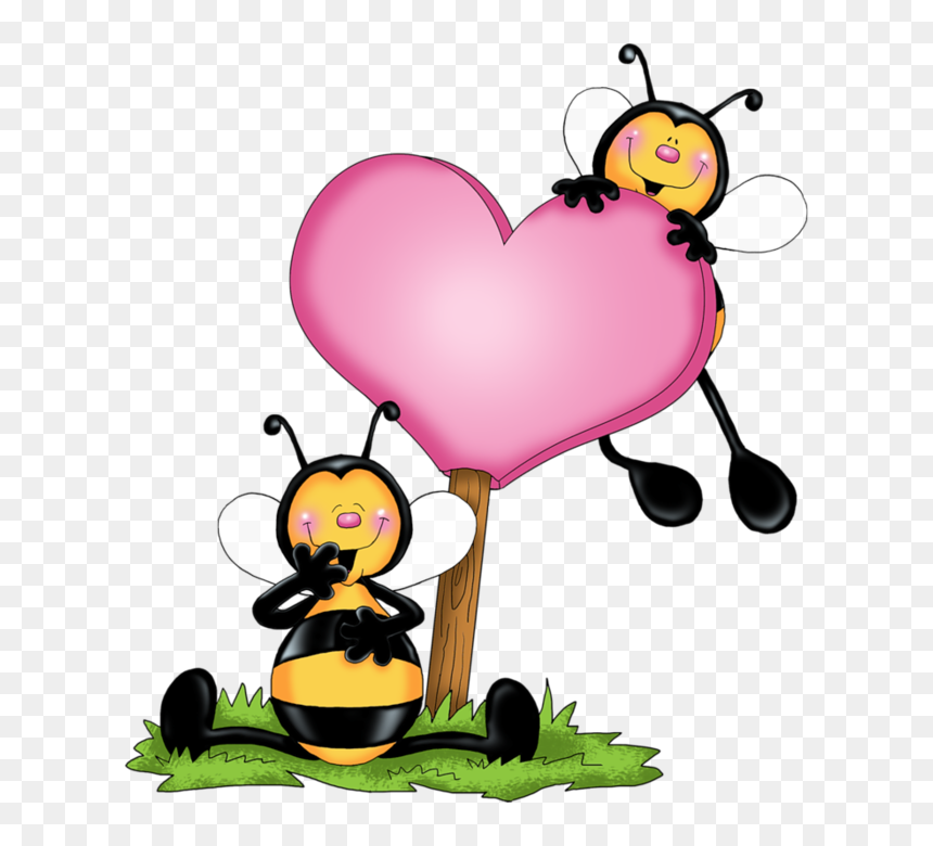 Honey Bee Cartoon Love, HD Png Download - buzzing bee png