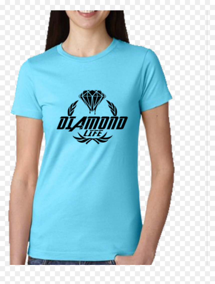 Next Level Ladies' Boyfriend T-shirt 3900, HD Png Download - dripping diamond png