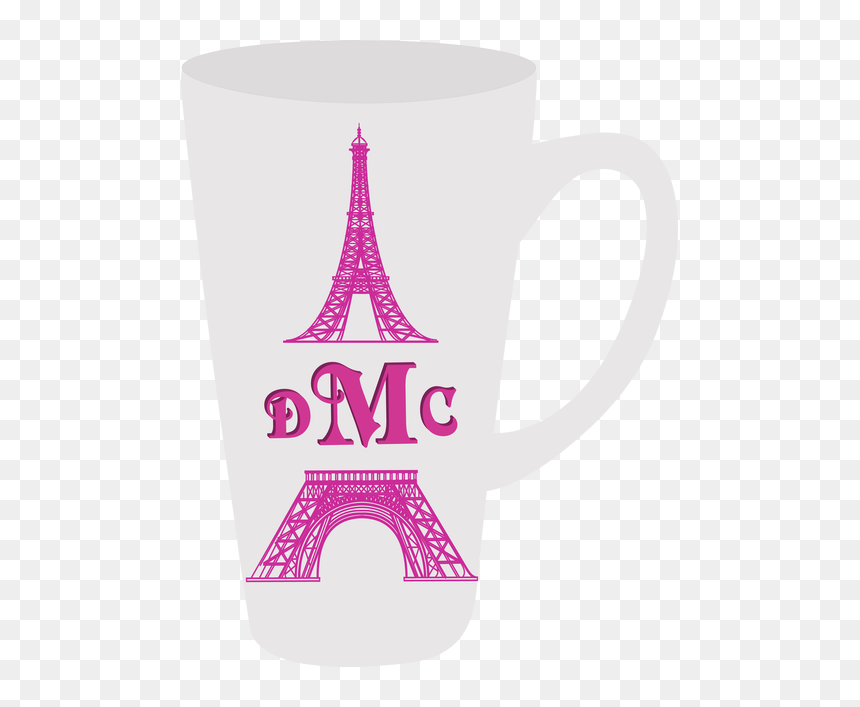 Mug, HD Png Download - pink eiffel tower png