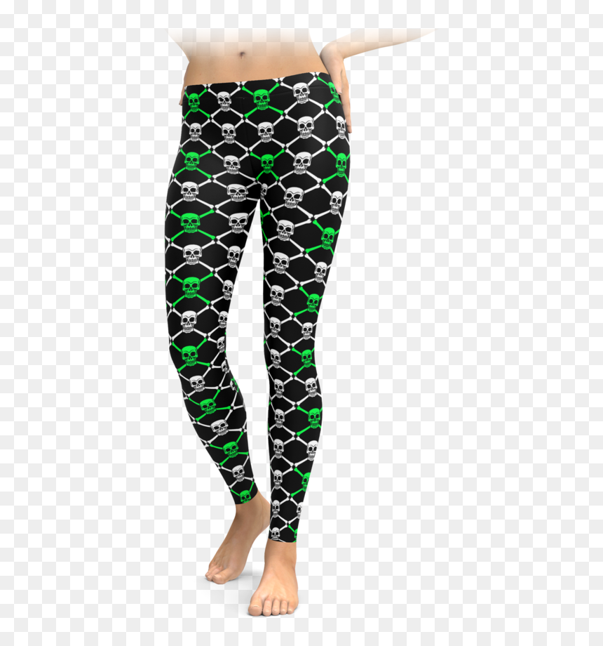 Red White Polka Dot Leggings, HD Png Download - snake skeleton png