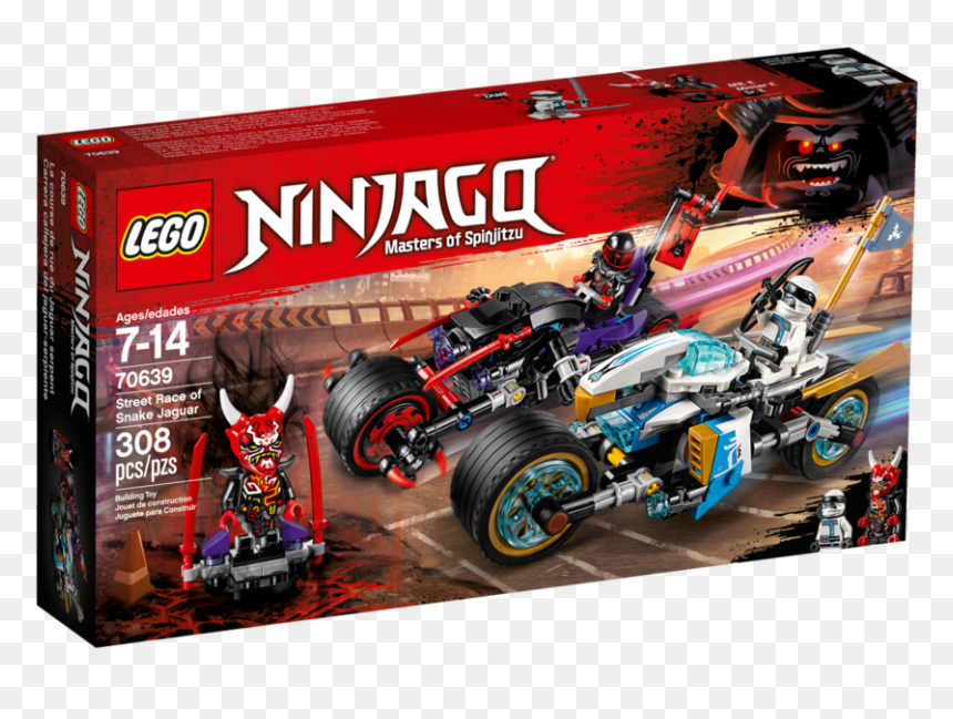 Lego Ninjago Street Race Of Snake Jaguar, HD Png Download - snake skeleton png