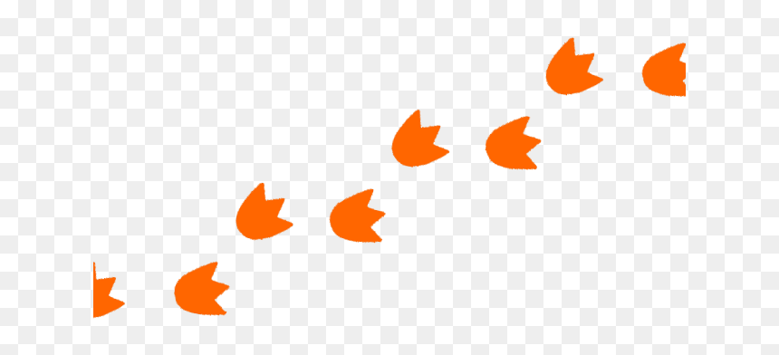 Duck Prints Clip Art, HD Png Download - dinosaur footprints png