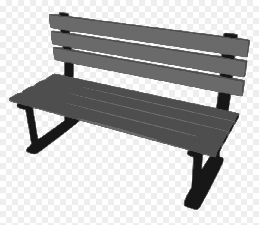 Park Bench Clipart, HD Png Download - wooden bench png