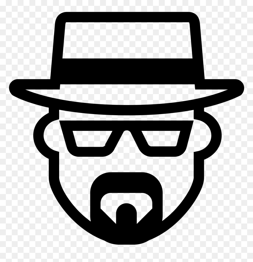 Walter White Svg, HD Png Download - white glasses png