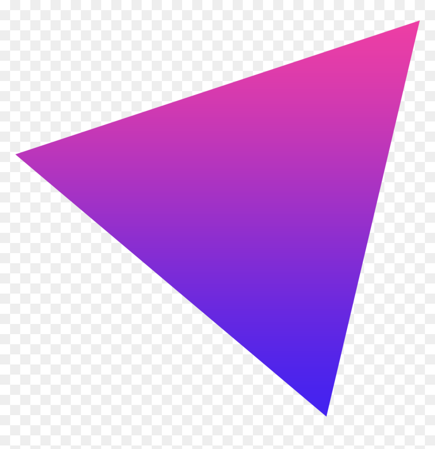 Triangle, HD Png Download - purple triangle png
