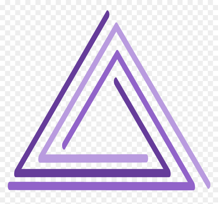 Triangle, HD Png Download - purple triangle png