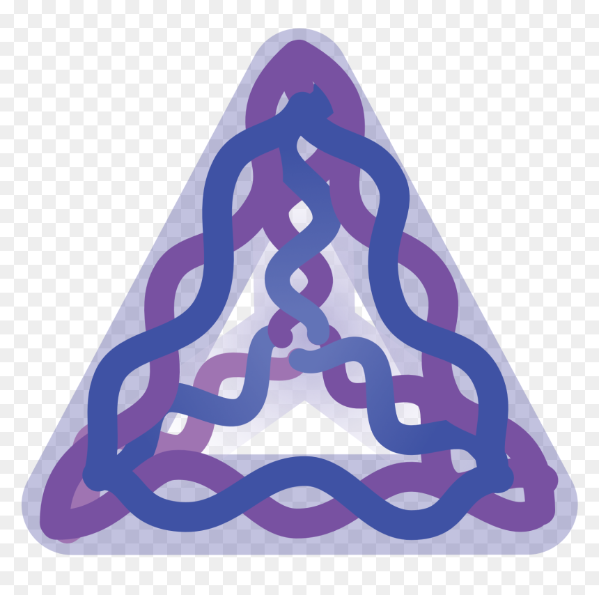 Christmas Tree, HD Png Download - purple triangle png
