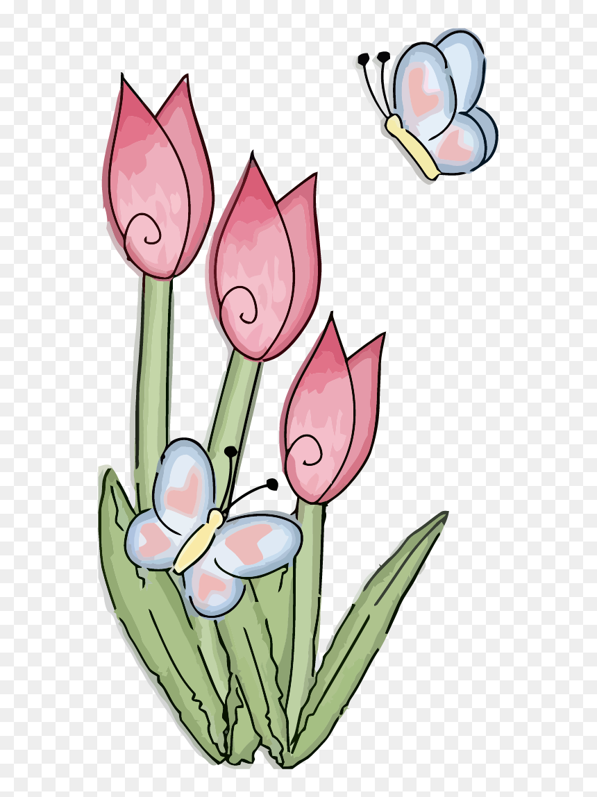 Desenhos Tulipa, HD Png Download - flower bud png