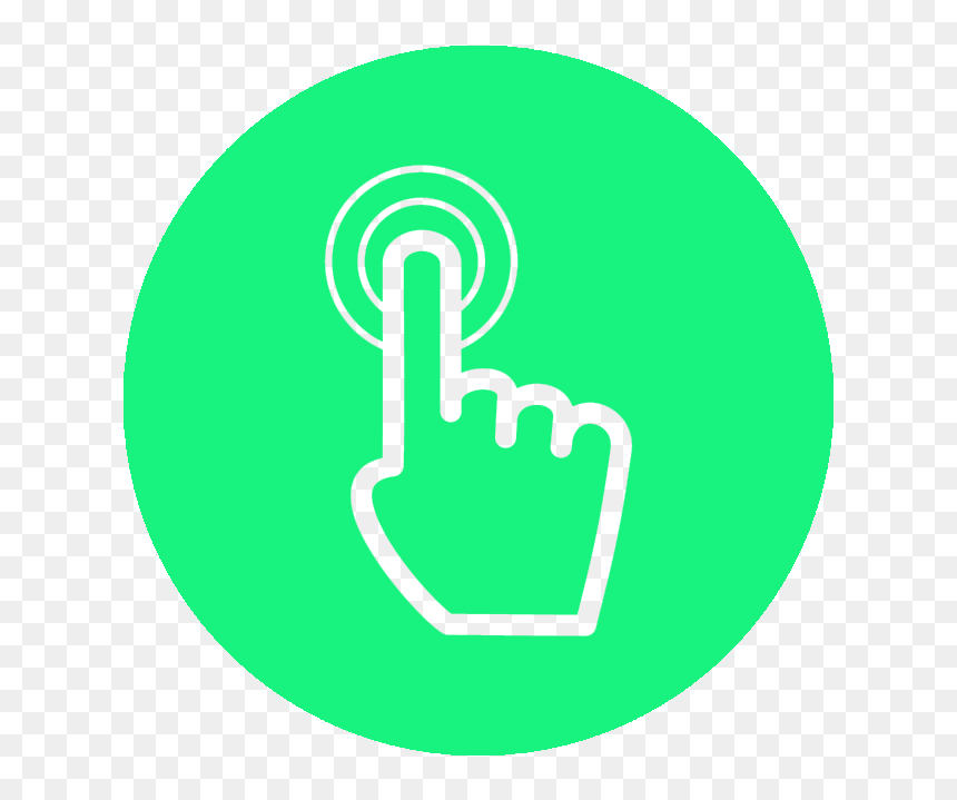 Android, HD Png Download - click finger png