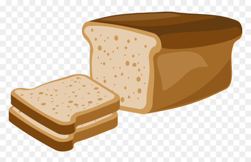 Rye Bread Clipart, HD Png Download - white bread png